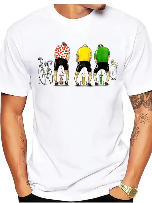 Camiseta Ciclismo con Humor – Manga Corta, Casual y Verano